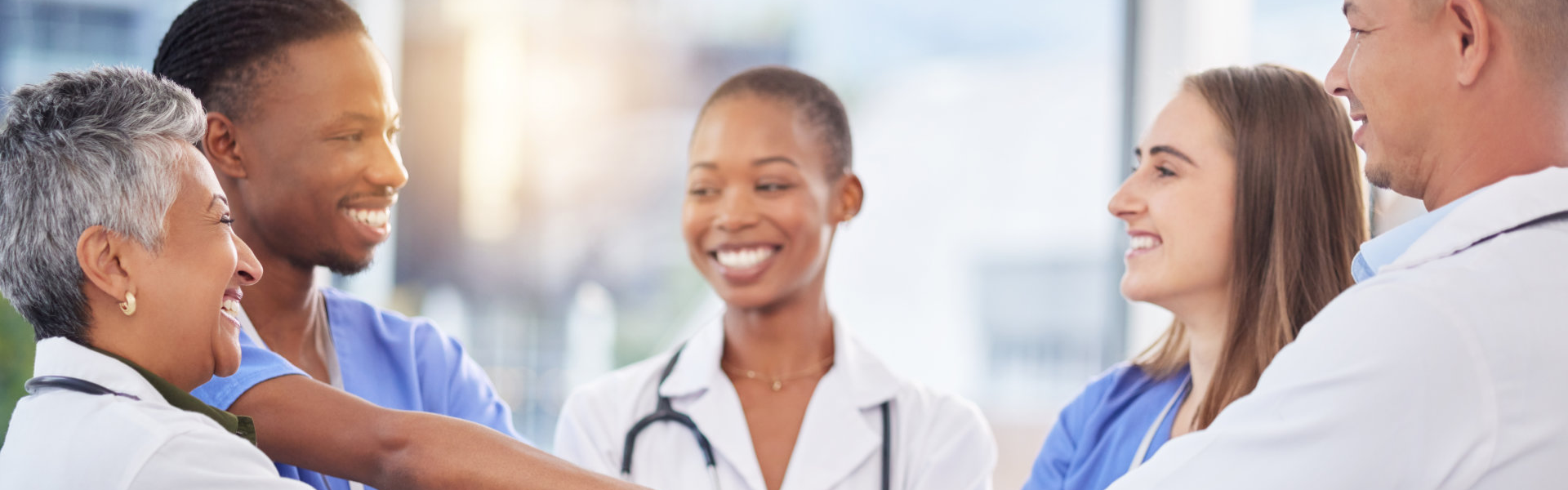 doctor and medical managment smiling